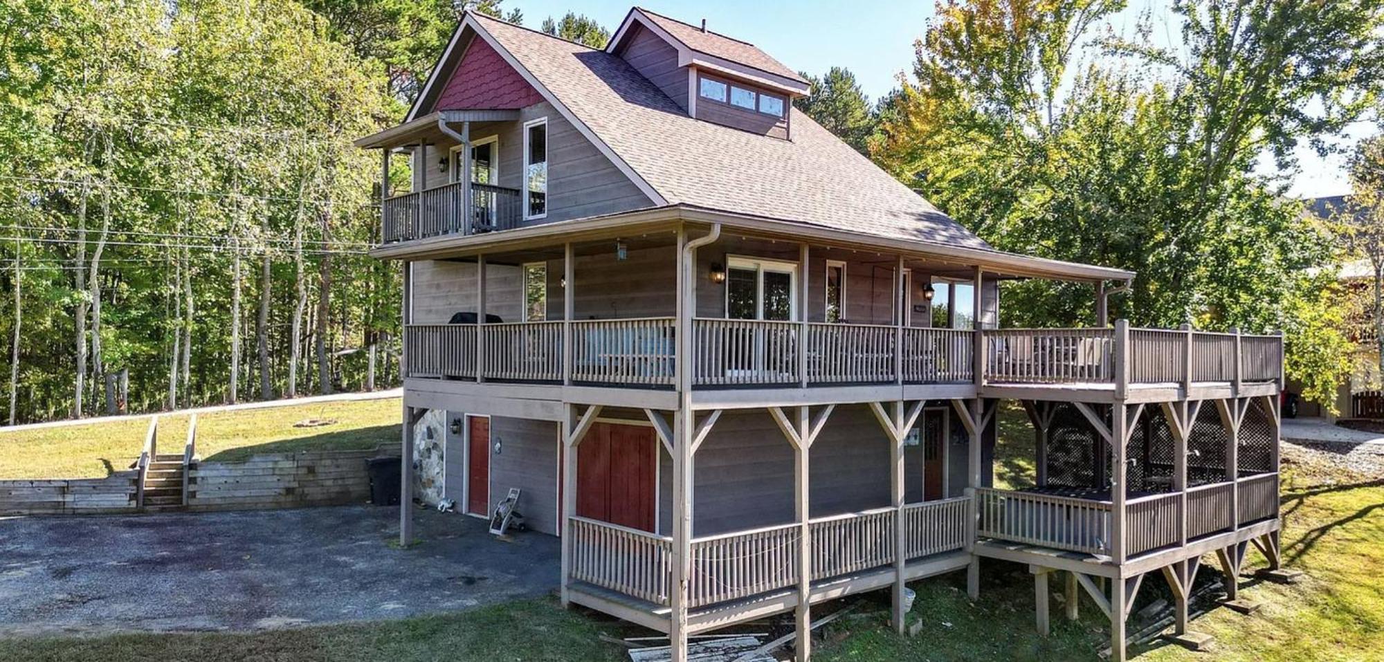 Birds Eye Cabin - Sunset & Starry Retreat Pet Friendly W Private Hottub, Fire Pit And Game Room Ellijay Ngoại thất bức ảnh